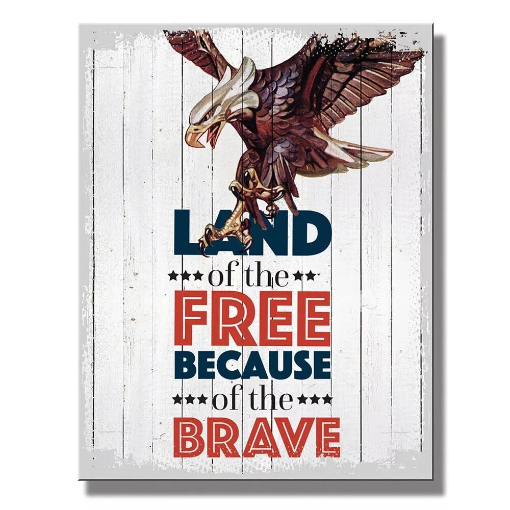 Brave Eagle Metal Sign 12.5" x 16" #2802