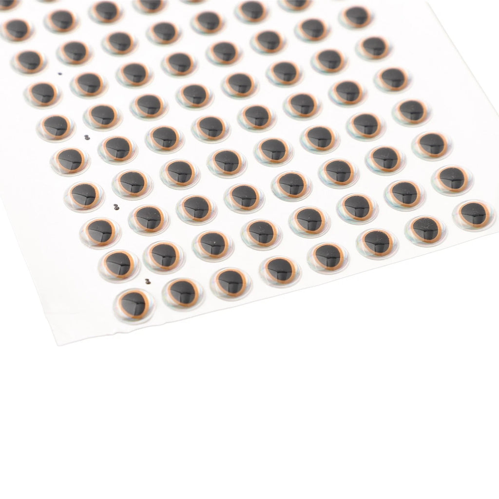 100Pcs 3D Holographic Fishing Lure Eyes for Fly Tying (6mm/8mm/10mm/12mm)