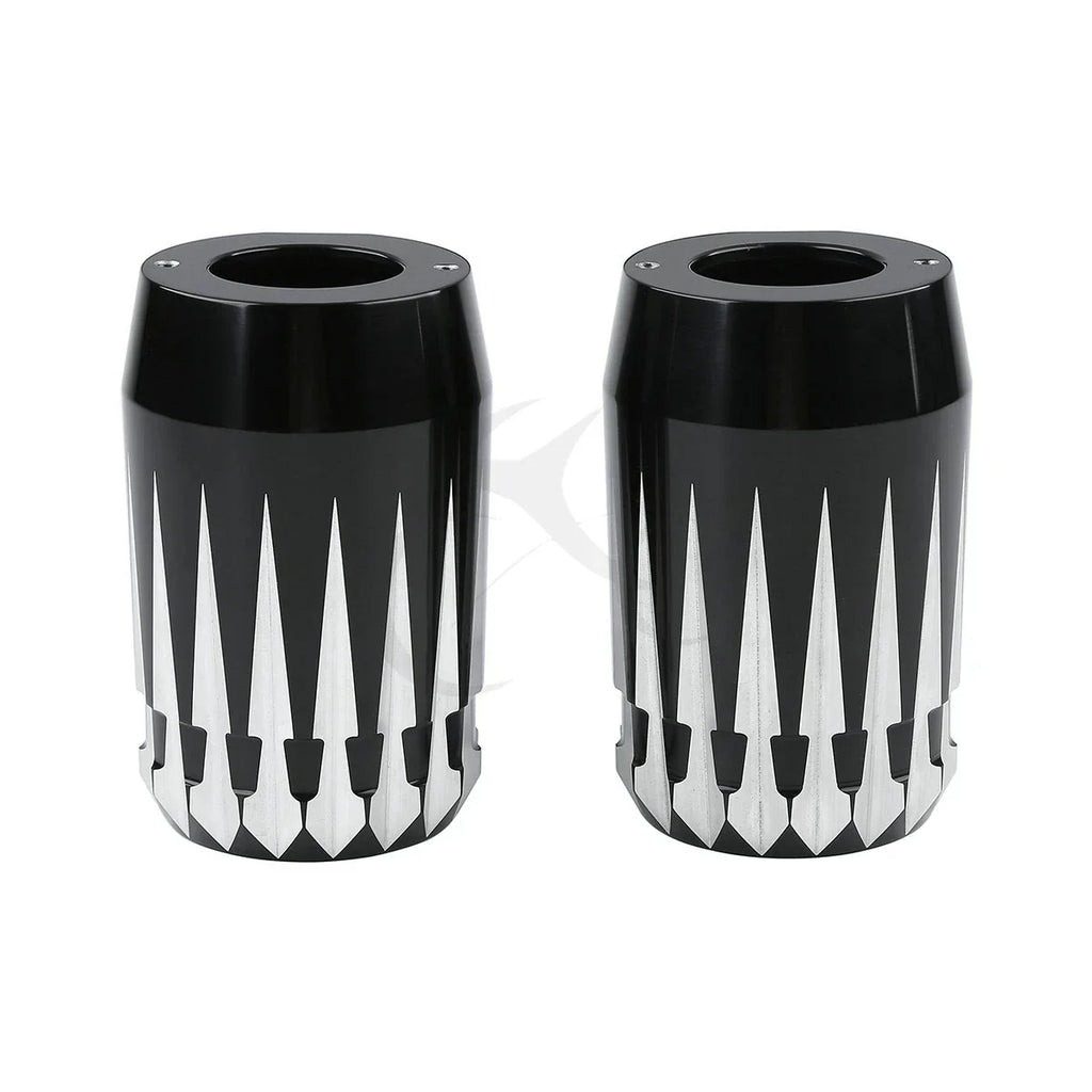 Aluminum Upper Fork Slider Covers for Harley Road King Electra Glide (84-13)