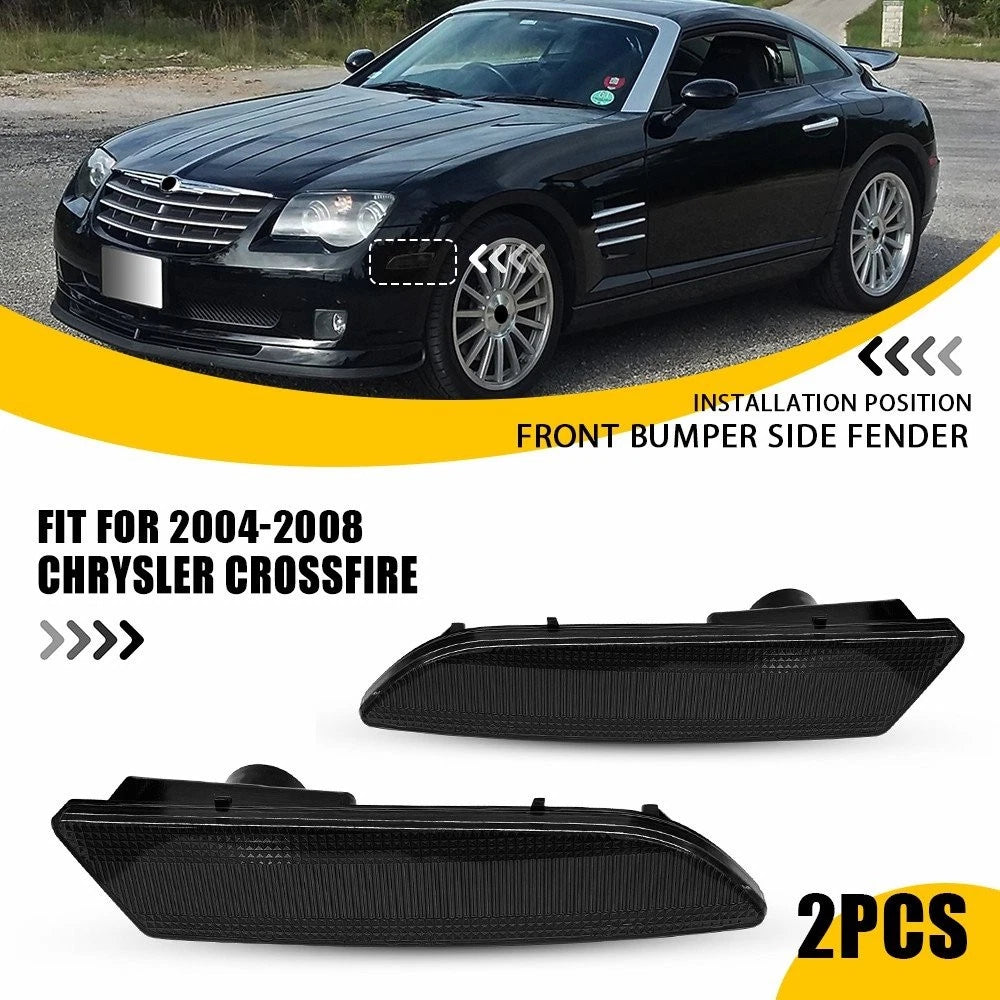 Smoke Front Side Marker Parking Light for Chrysler Crossfire (2004–2008)