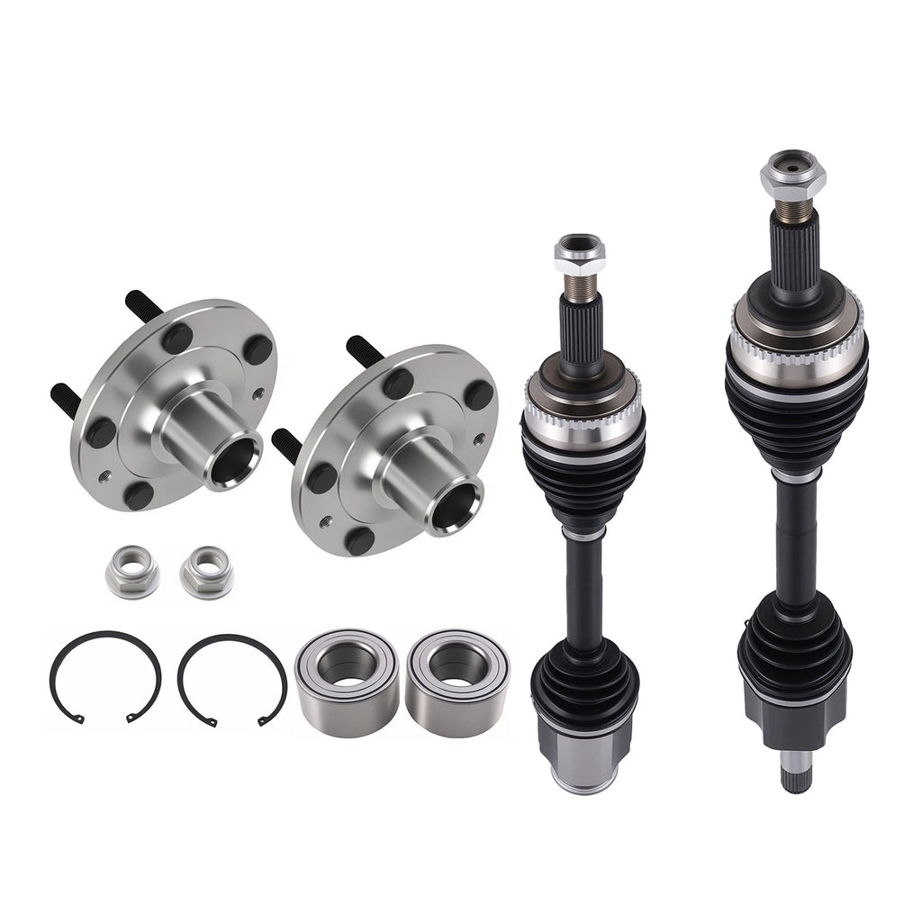 Set of 2 Front Wheel Bearing Hubs for Ford Edge Lincoln MKX (2007–2010)