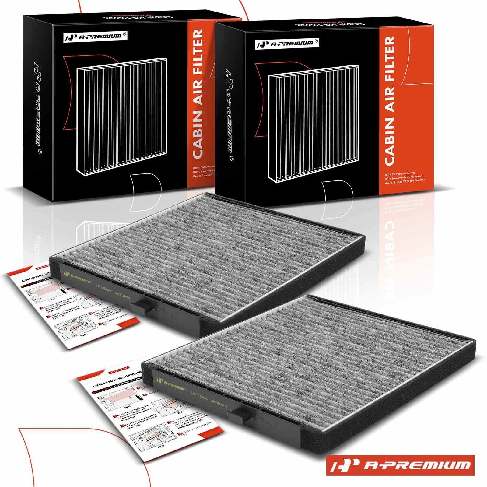2X Activated Carbon Cabin Air Filter for Chevy Aveo Pontiac G3 (2004–2011)