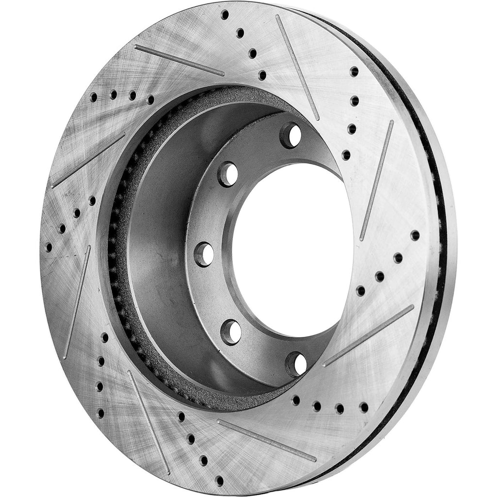 Brake Disc Set for Ford F-350 Super Duty (2012) Front & Rear Cross-Drilled