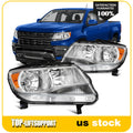 Set of 2 Headlight Assemblies for Chevy Colorado (2015–2022) Chrome Housing