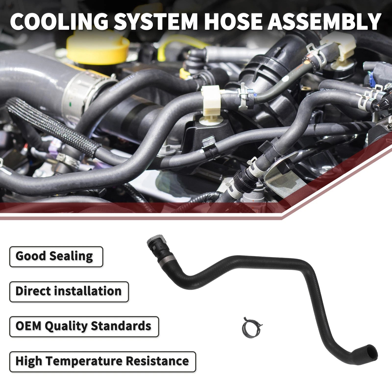 Cooling System Hose Assembly for Ford C-MAX (2010–2019) No. 8V6118C553ADG