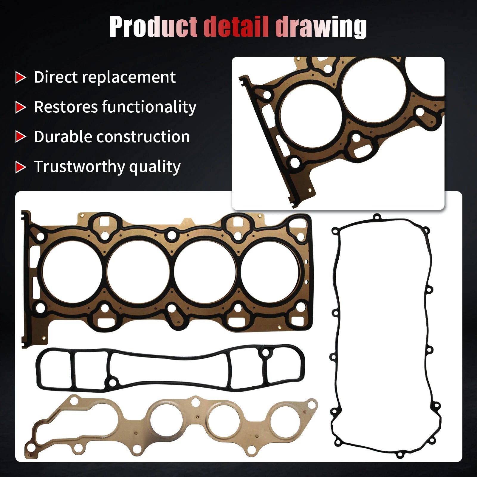 Head Gasket Set for Ford Ranger Escape Mazda Tribute Mercury Mariner (2001–2009)