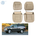 Set of 4 Leather Seat Covers for Chevy Tahoe (1995–1999) Tan