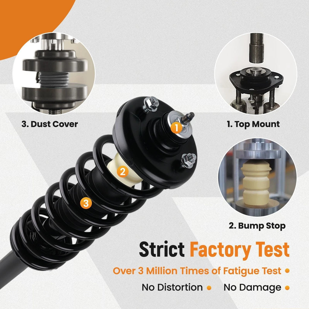 Set of 4 Complete Struts Shocks for Acura TL (2004–2008)