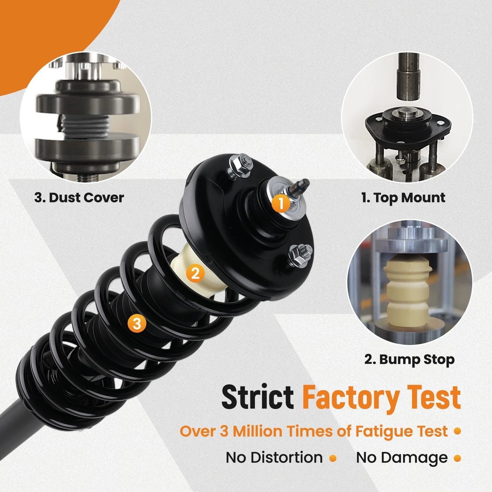 Set of 4 Complete Struts Shocks for Acura TL (2004–2008)