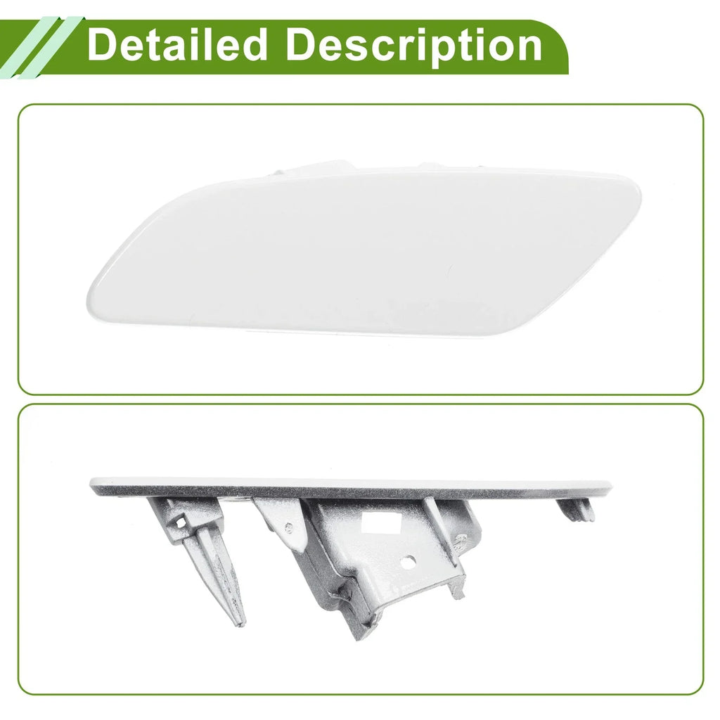 Left Washer Nozzle Cover for Porsche Panamera 2017-2021 - White Cap