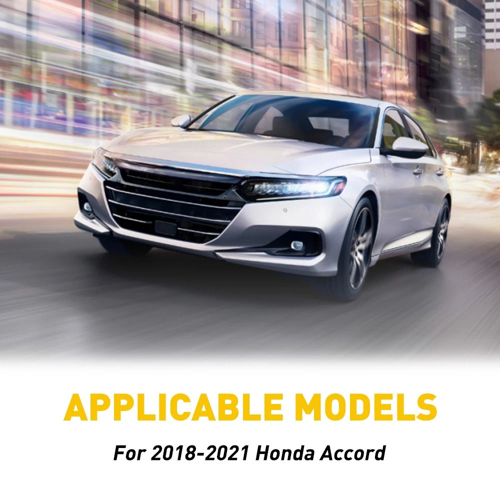 Set of 6 Black Pillar Posts for Honda Accord (2018-2021)