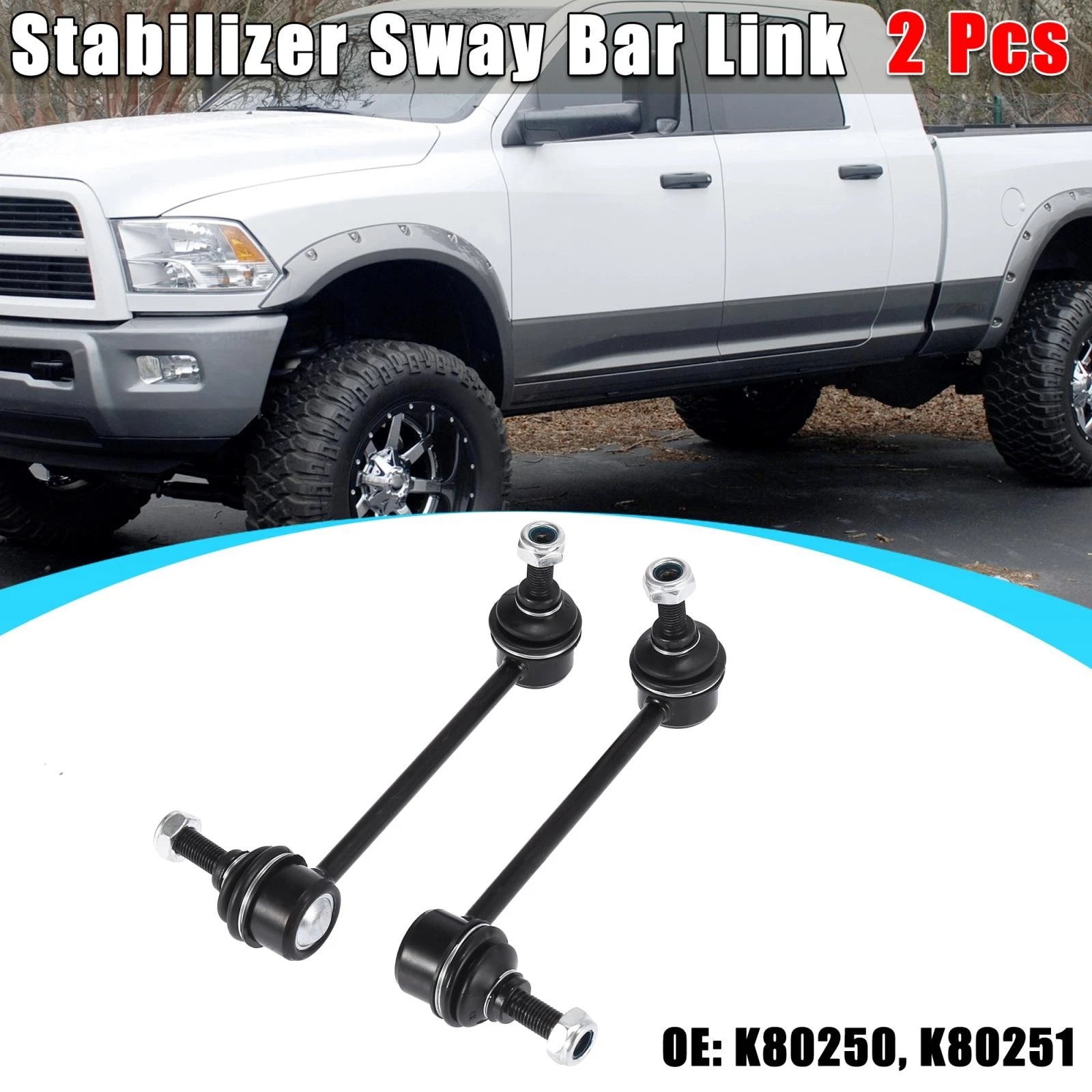 2X Front Sway Bar Links K80250 K80251 4056A028 for Ford Lincoln Mazda 