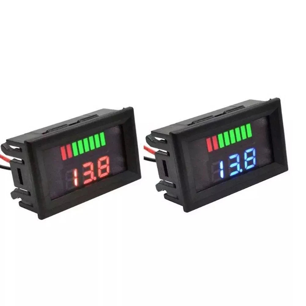 2X 12V 72V Digital Voltmeter Battery Gauge for Car Marine Motorcycle