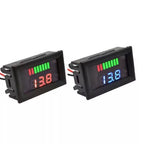2X 12V 72V Digital Voltmeter Battery Gauge for Car Marine Motorcycle