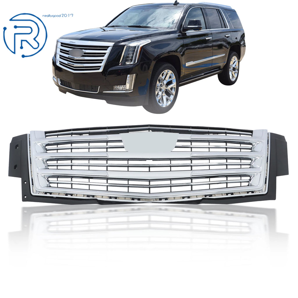Front Upper Grille for Cadillac Escalade (2015–2020) Chrome
