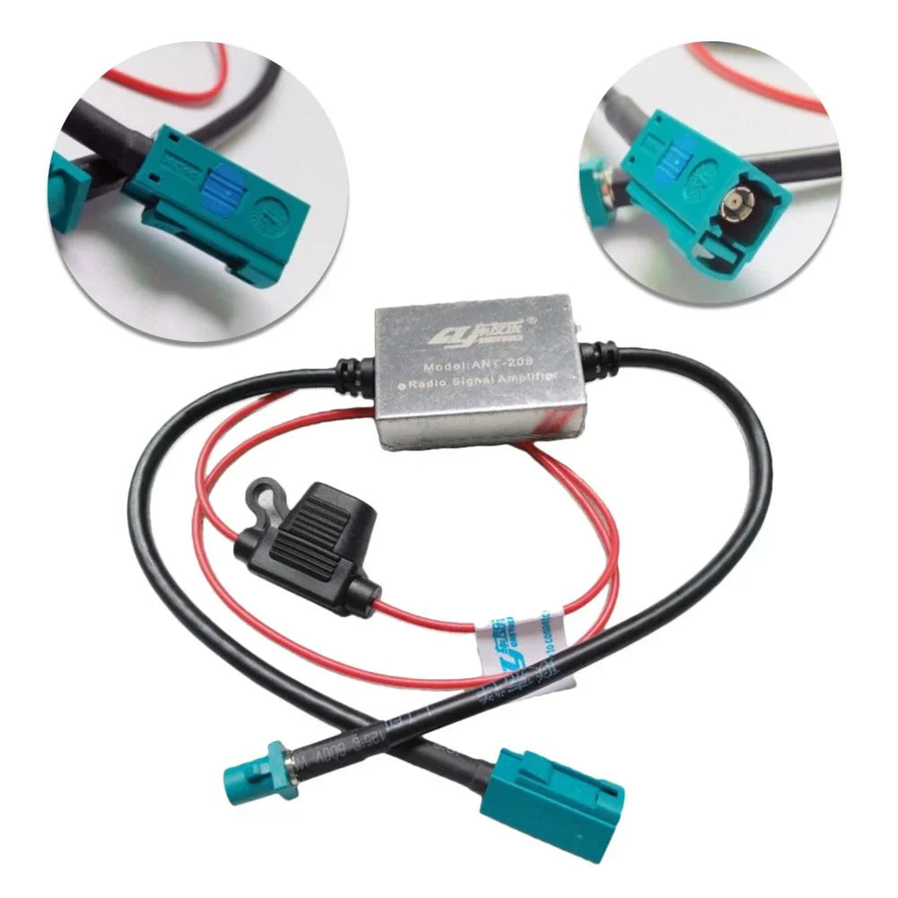 Inline Antenna Booster for Car 12V FM&AM Radio