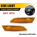 4X Amber Lens Side Marker Parking Light Housing for Chrysler Crossfire (2004–2008)