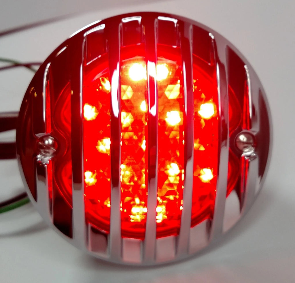 12V LED Tail Lights Replacement for 1933-1936 Ford Car with Chrome Grille