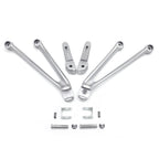 Silver Rear Passenger Foot Pegs & Brackets for BMW S1000RR (2010–2018)