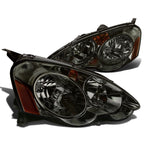 Pair of Smoked Housing Amber Corner Headlights for Acura RSX (2002–2004)