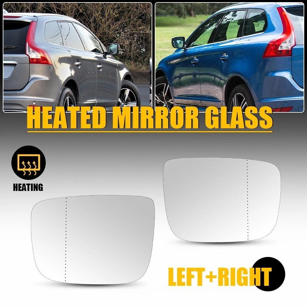 Pair Heated Mirror Glass for Volvo XC60 (2010–2017) GA-VO1107