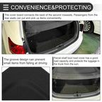 Parcel Shelf Boot Load Cover for Volkswagen Tiguan (2010–2017) Black