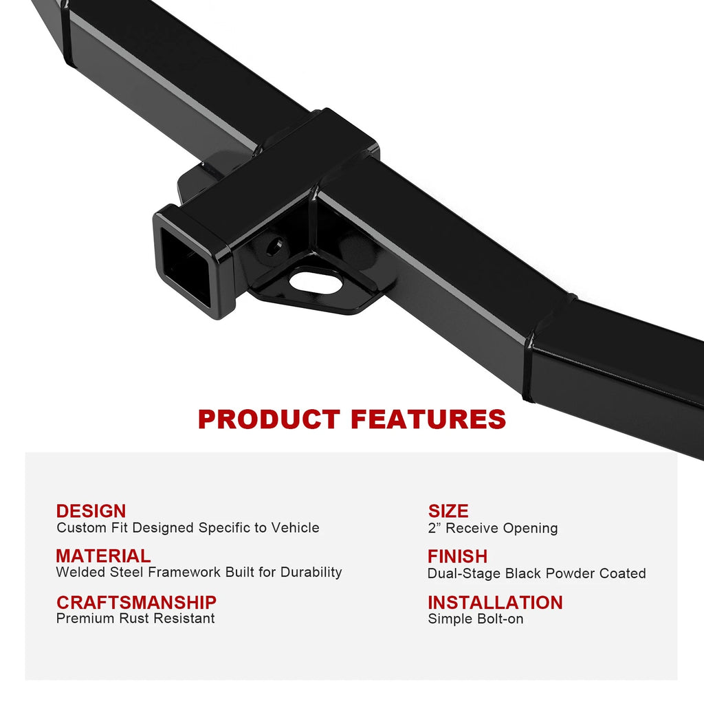 2 Inch Trailer Hitch Receiver for Jeep Grand Cherokee (1999-2004)