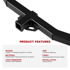 2 Inch Trailer Hitch Receiver for Jeep Grand Cherokee (1999-2004)
