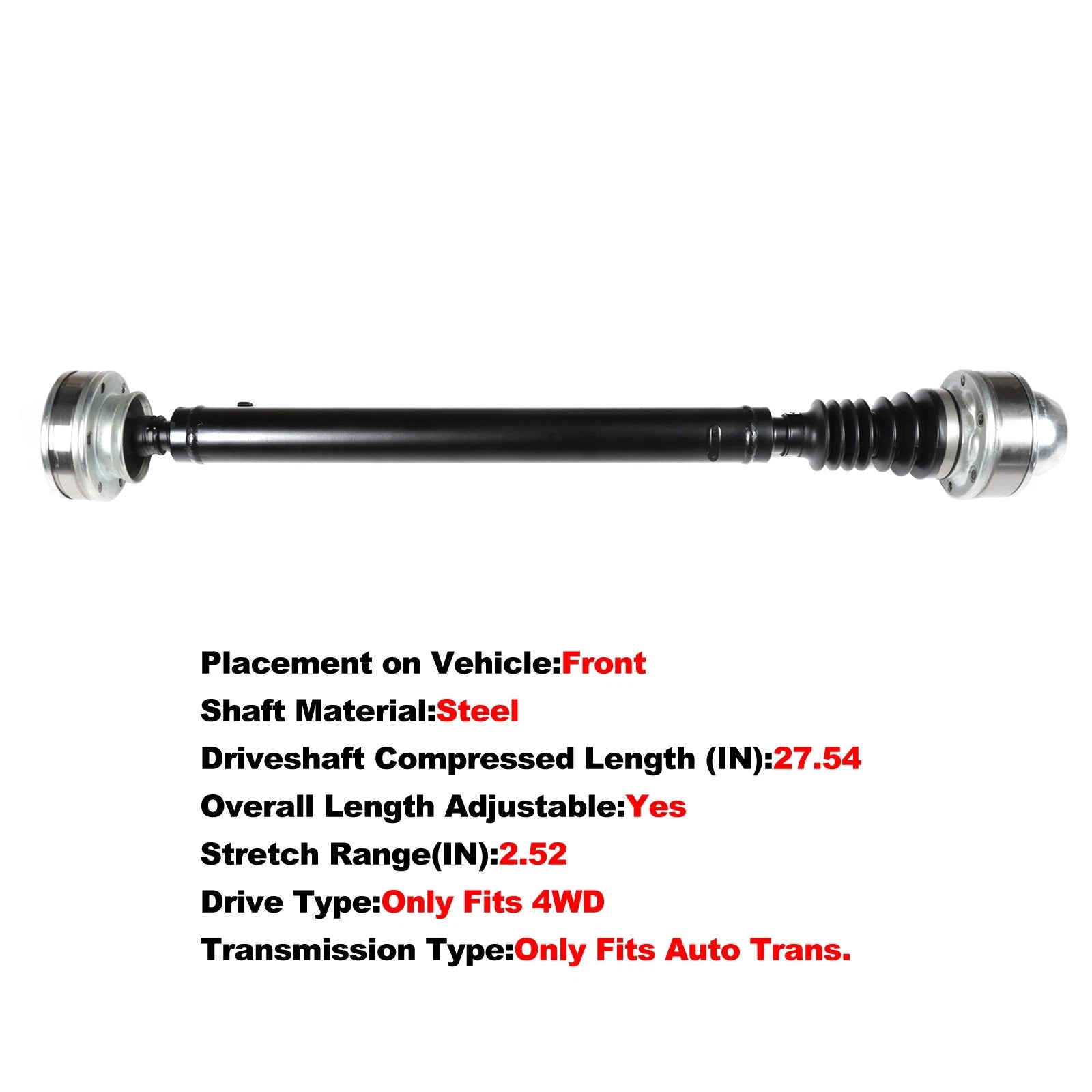 Drive Shaft for Jeep Liberty (2004–2007) & Grand Cherokee (2004–2007) 699mm 4WD AT