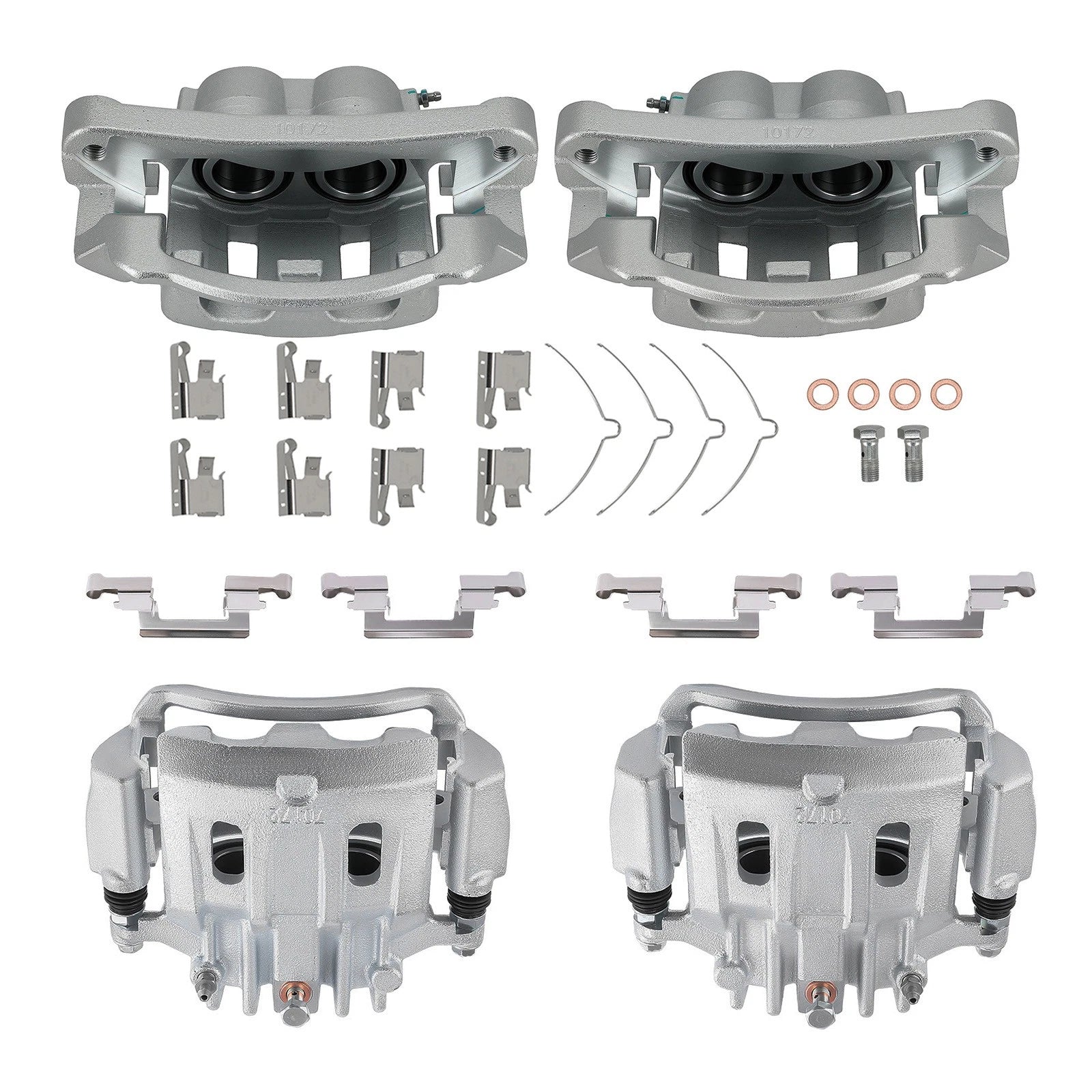4X Rear Front Brake Caliper for Ford Excursion F-250 F-350 (1999–2004)