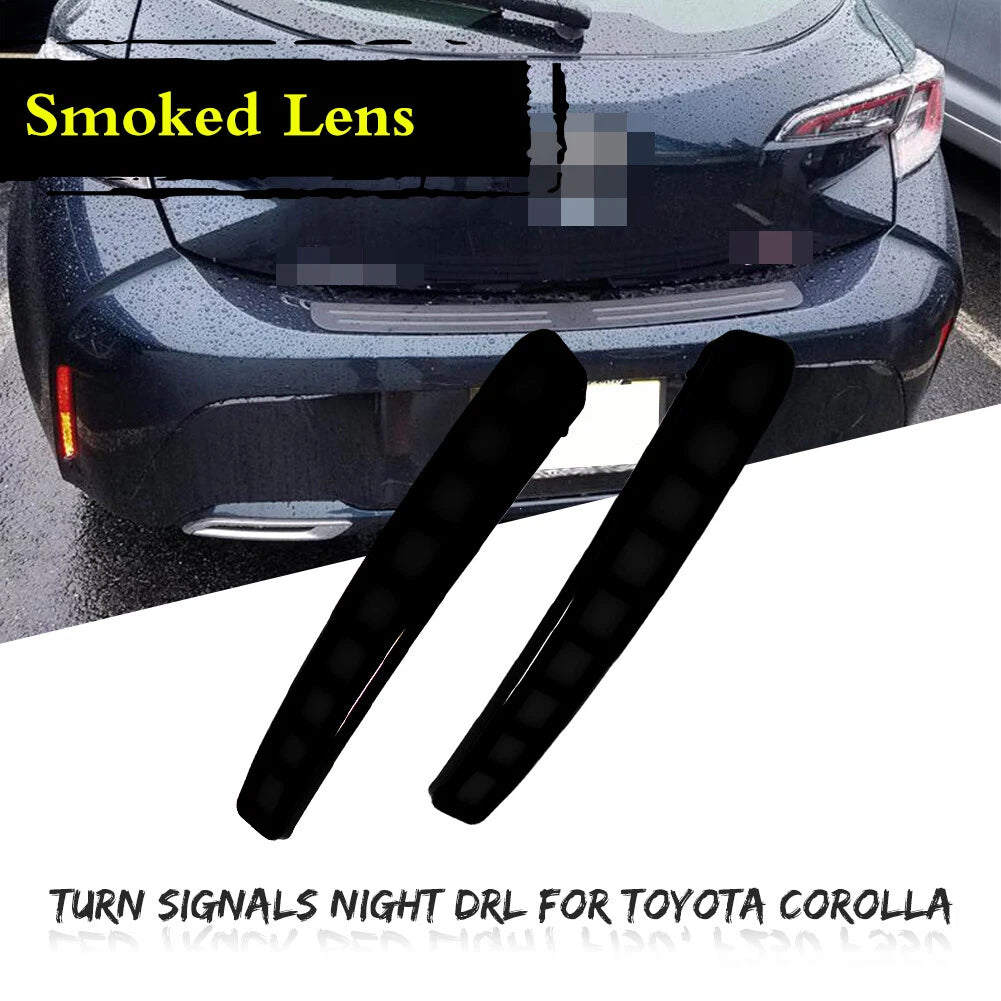 LED Smoked Rear Reflector Tail Light for Toyota Corolla (2020–2021)