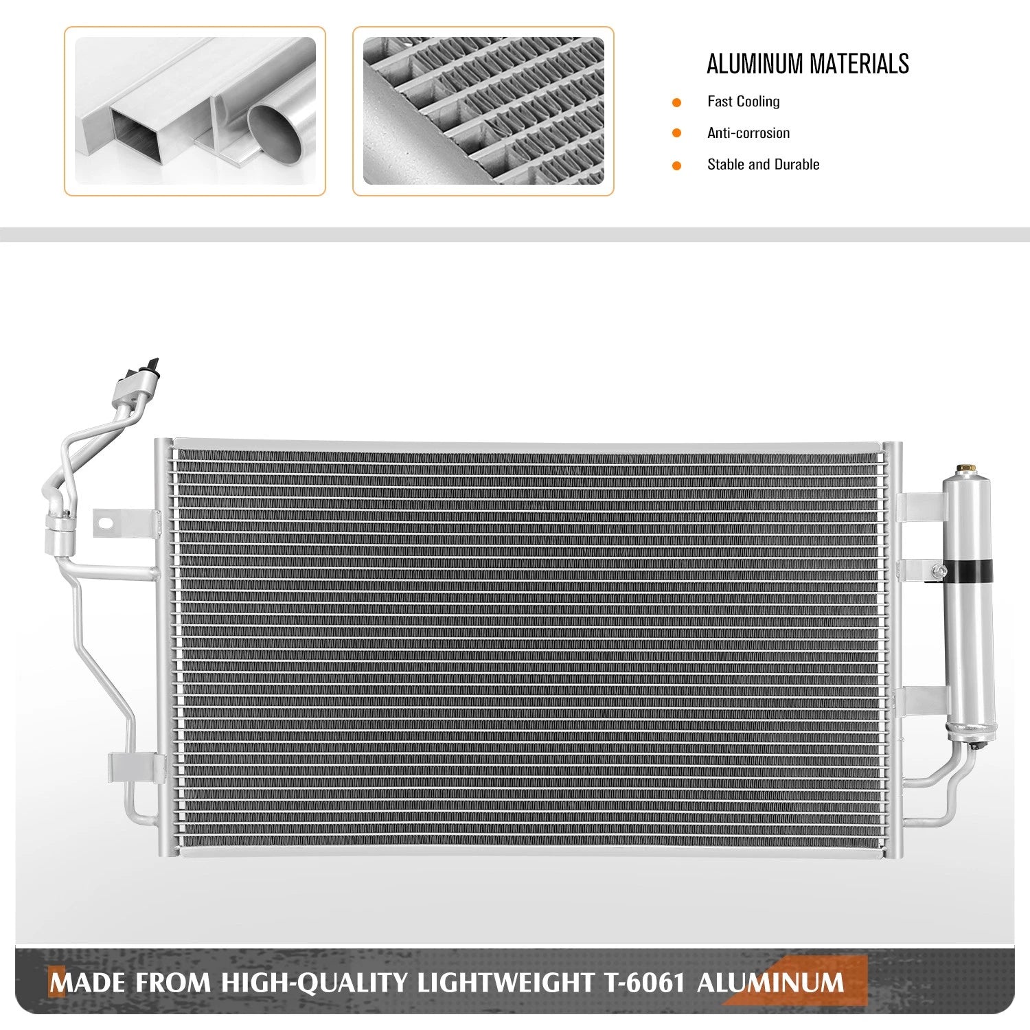 A/C Condenser for Nissan Leaf (2013–2022) OE Style Aluminum Replacement