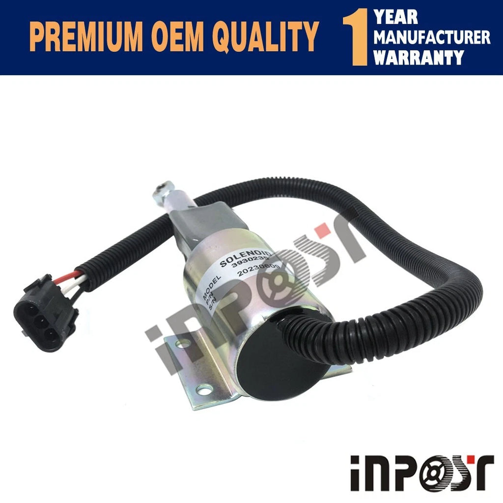 12V Fuel Shutoff Solenoid 3930235 SA-4348-12 for Cummins 6C 8.3L Diesel