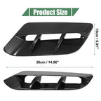 2 x Hood Air Vent Covers Carbon Fiber for Dodge Challenger (2015-2020)