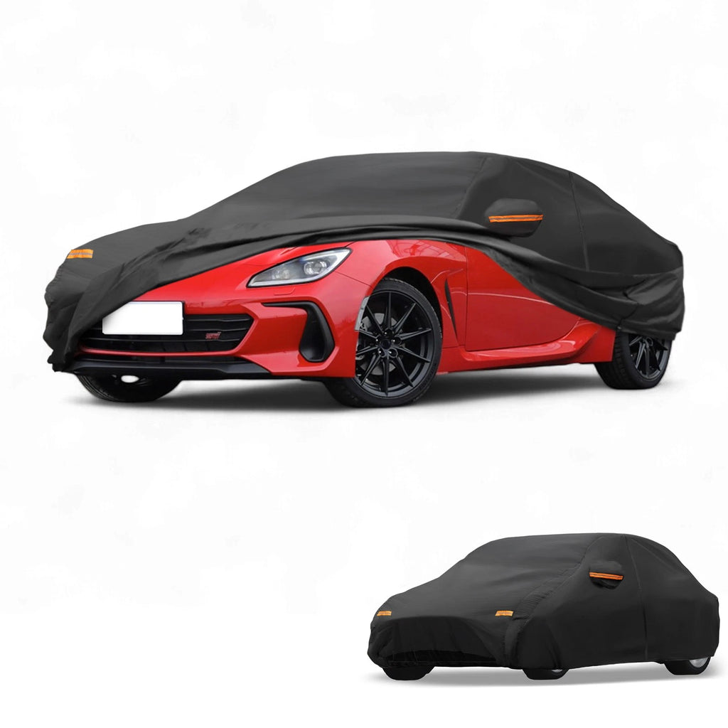 Waterproof Car Cover for Subaru BRZ (2013–2021) Black 190T-PU with Zipper