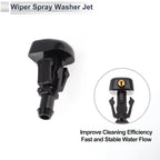 Washer Nozzle Set of 6 w/ Hose Connector for Nissan (No. 289317S000)