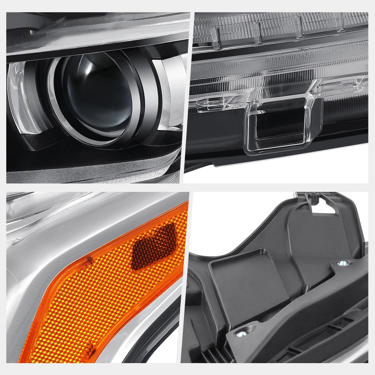 HID Projector Headlight Left Side for Chevy Traverse (2018–2021) Chrome