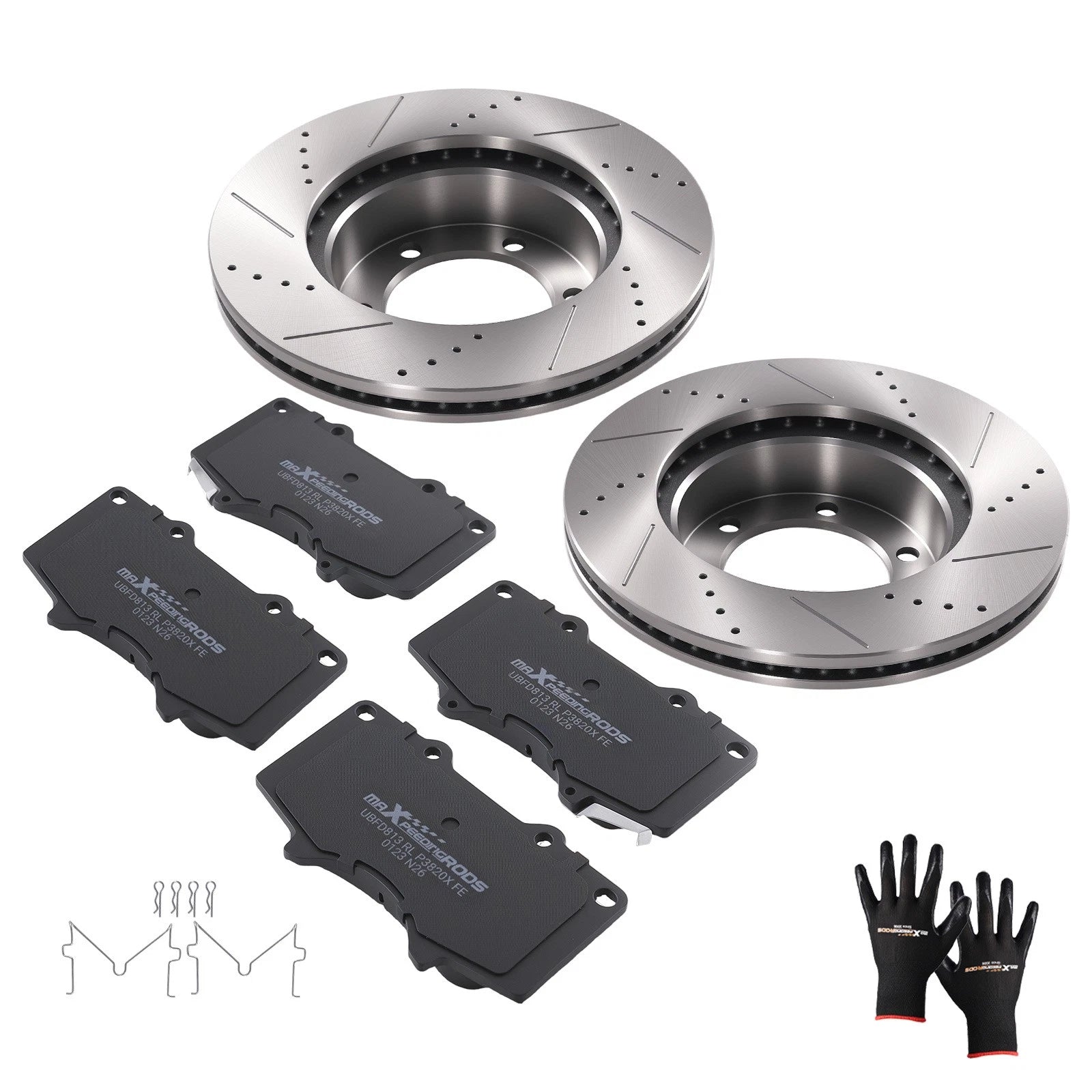 Front Brake Rotors & Pads Kit for Toyota Tundra (2000–2006) S31267 D976