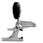 Adjustable Backrest Sissy Bar Luggage Rack for Harley FXST FXSTB FXSTS (2006–2017)