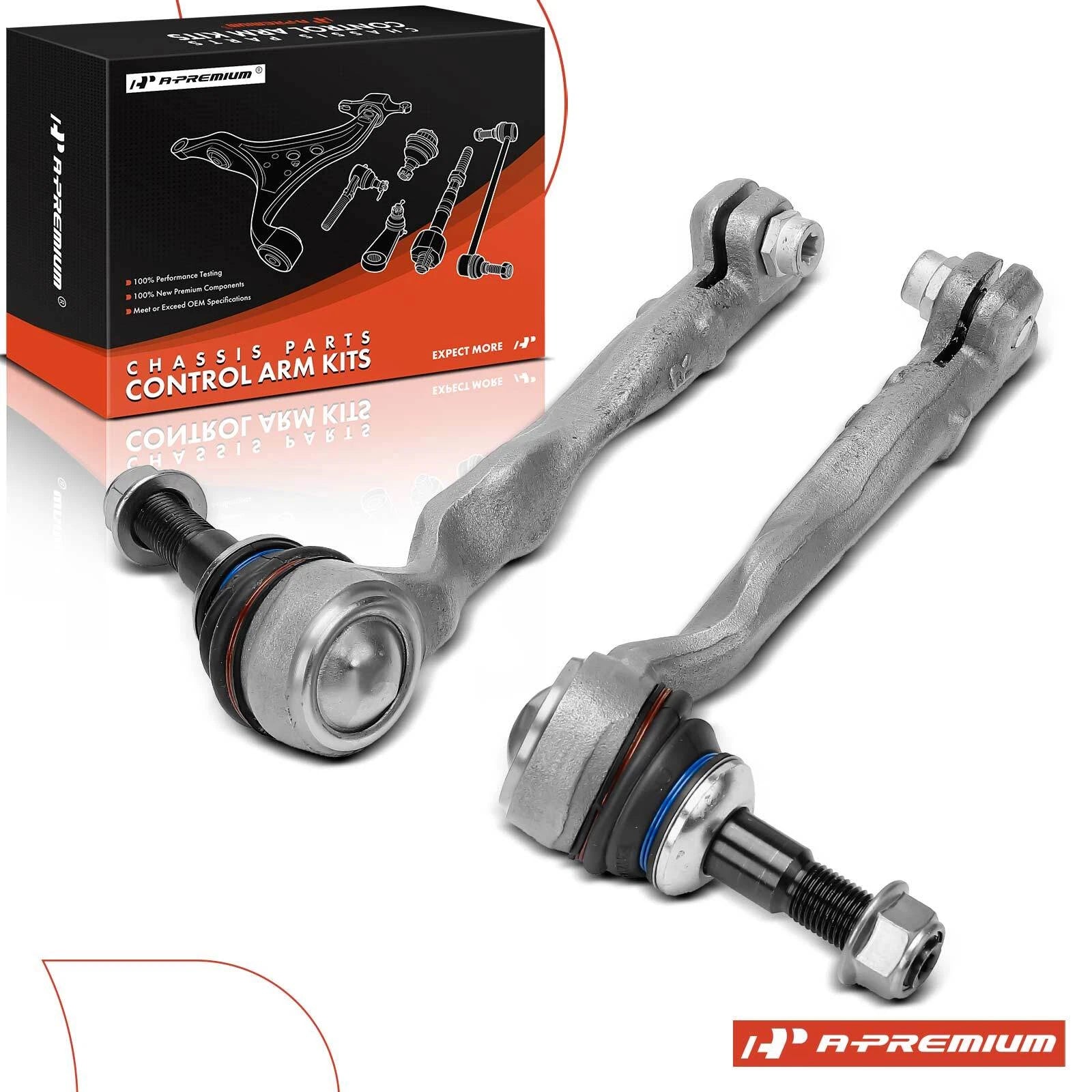 2X Front Outer Tie Rod End for BMW 530e, 530i, 540i, 740e (2017–2023)
