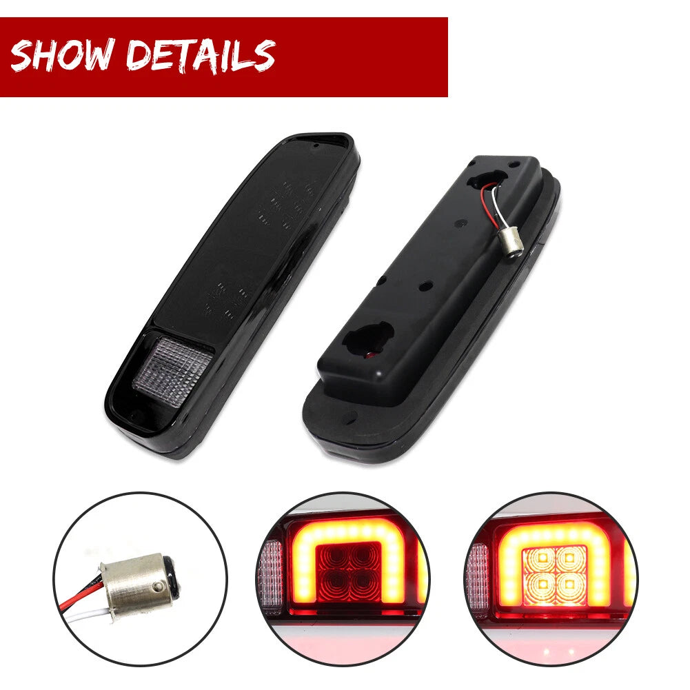 2Pcs Tail Light Set for Ford F-150 F-250 F-350 Bronco E-Series (1974–1991)
