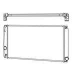 Replacement Plastic Aluminum Radiator for Toyota Hilux (2005–2015)
