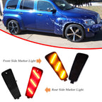 Set of 4 Smoked LED Bumper Side Marker Lights for Chevrolet HHR (2006–2011)