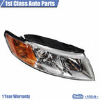 Set of 2 Chrome Bezel Headlights for Kia Optima (2009-2010)