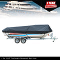 Waterproof Boat Cover for 17-19' Trailers (Marine Grade Polyester 600D)