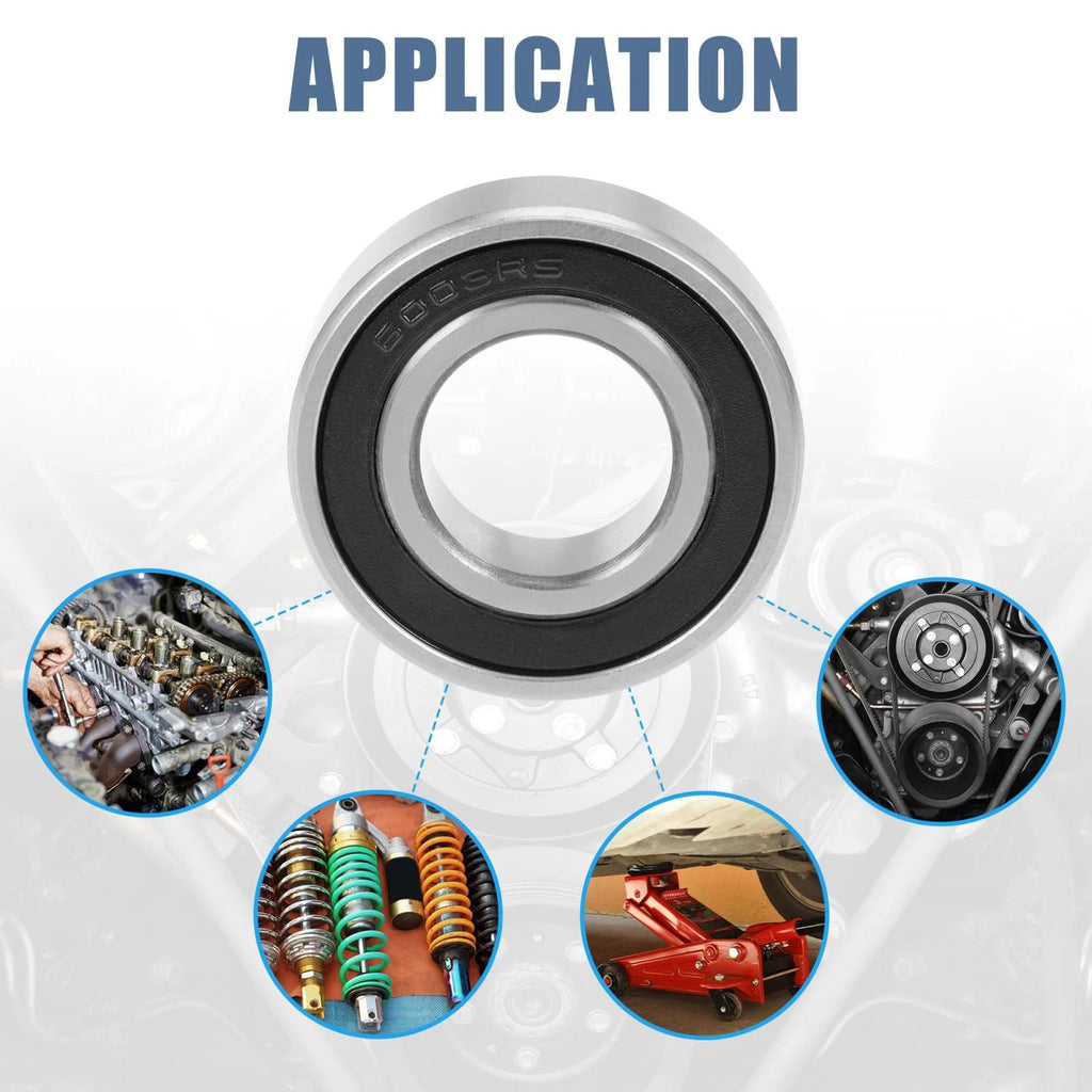 Set of 4 6003-2RS Deep Groove Ball Bearings for Various Models (17x35x10mm)