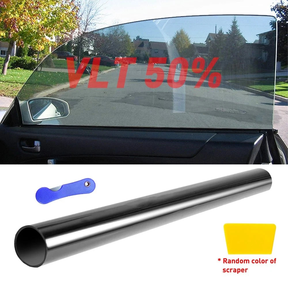 10FT Window Tint Film for Car Home Office - Glossy Black