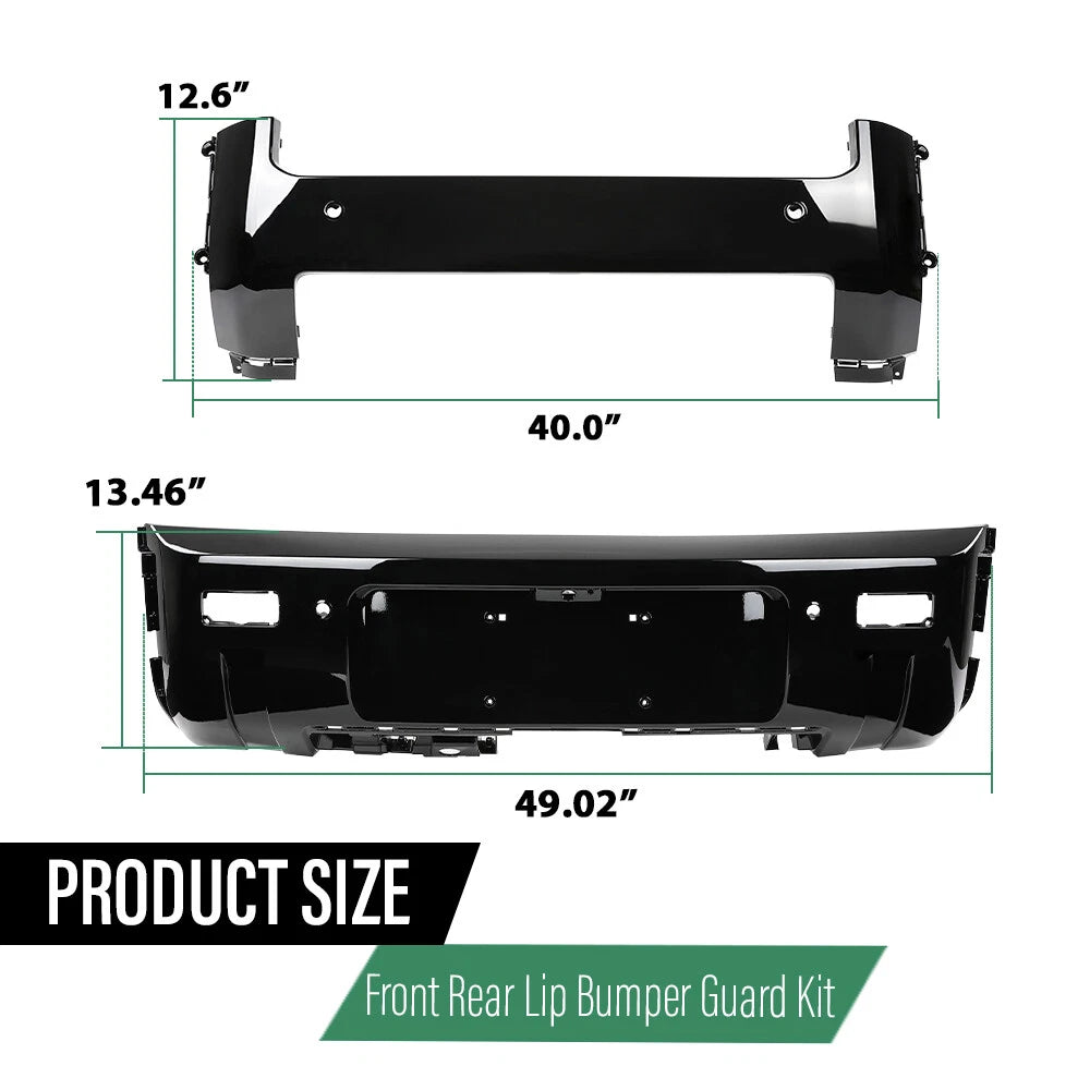 Front and Rear Bumper Body Kit for Land Rover Defender 90 110 130