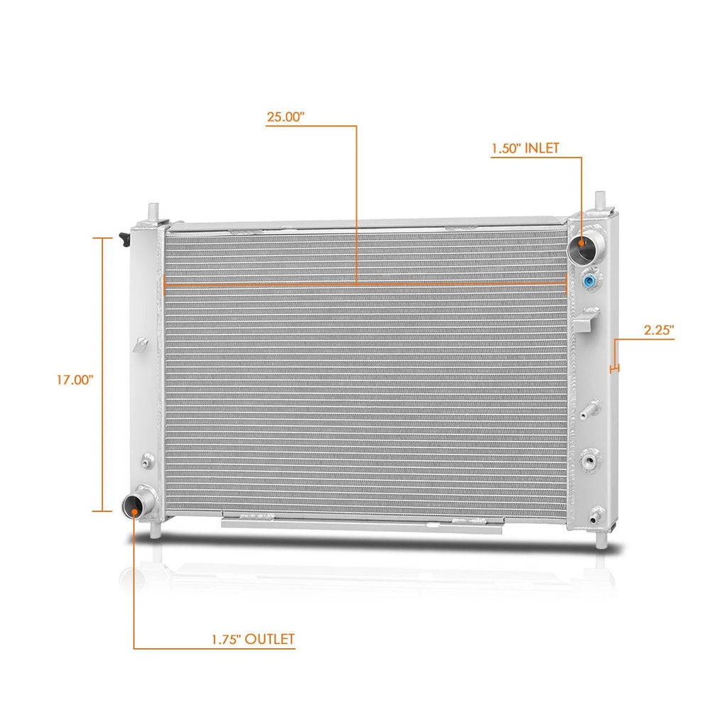 3 Row Aluminum Racing Radiator for Ford Mustang (1997–2004)