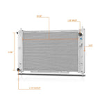 3 Row Aluminum Racing Radiator for Ford Mustang (1997–2004)